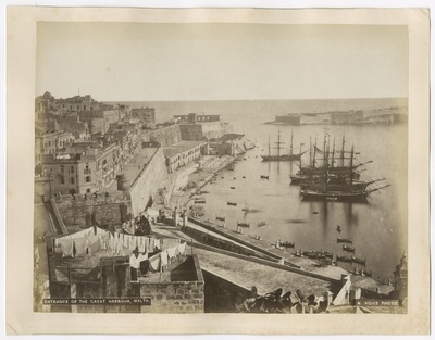 Entrance of the Great Harbour, Malta.  duplicate photo