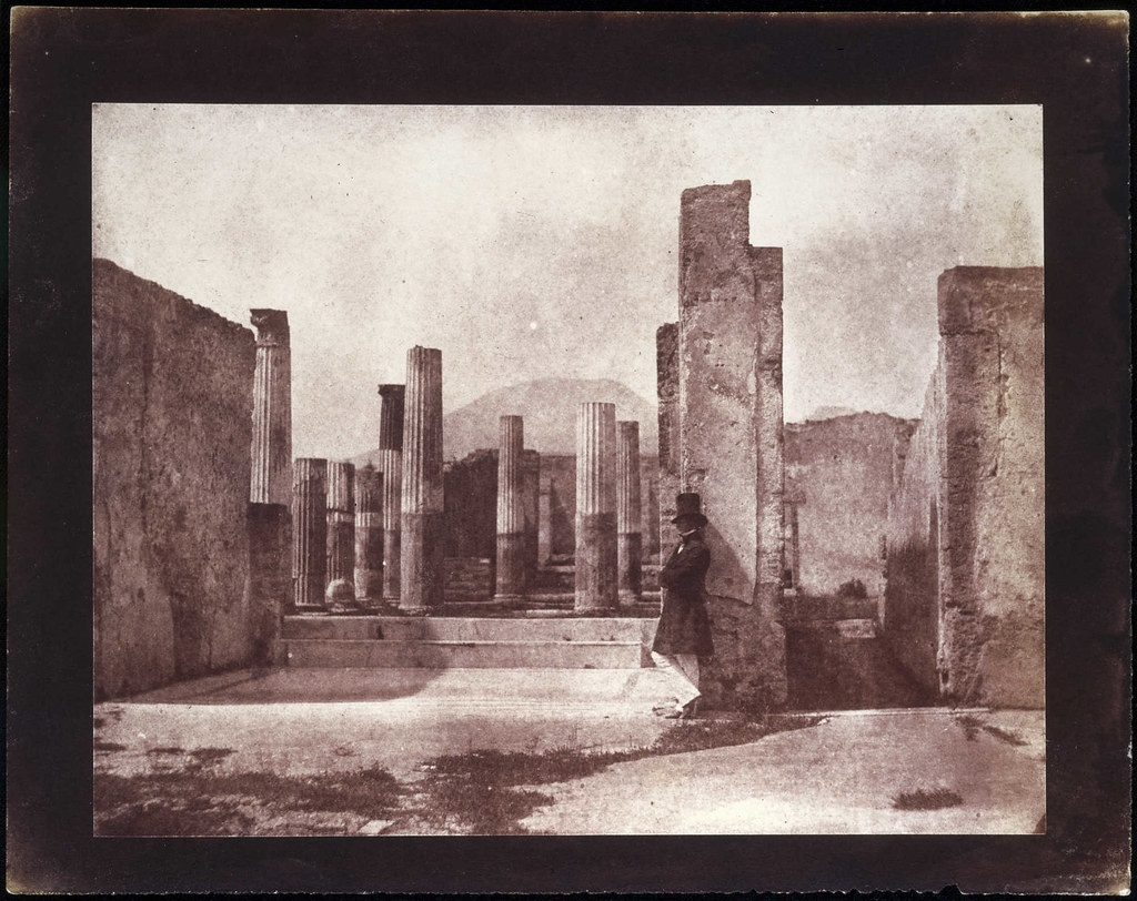 'House of Sallust, Vesuvius behind, Pompeii'