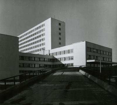 Tallinn Port Hospital, view from the pandus to the building  duplicate photo