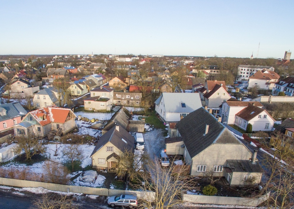 Kuressaare Castle panoramic view of N (Part 1) rephoto