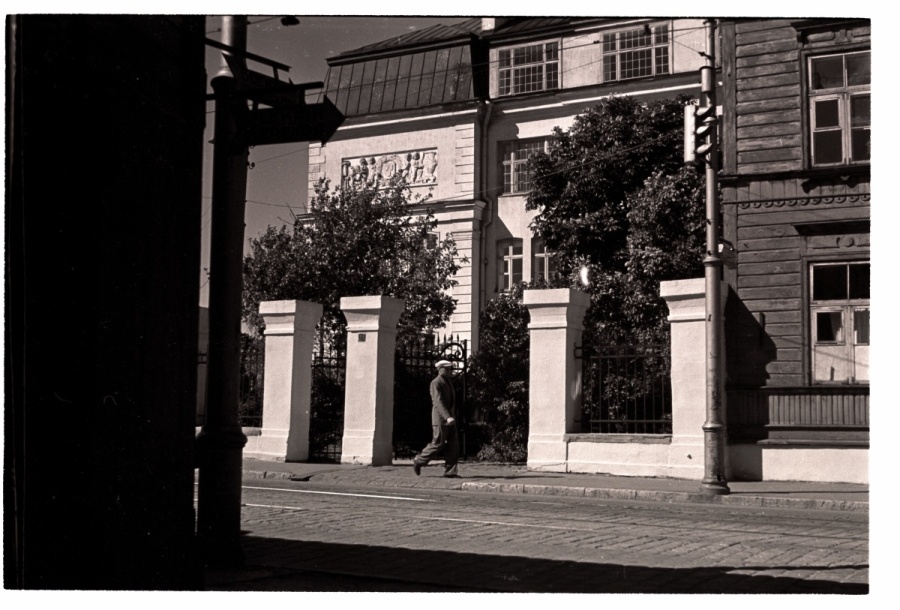 Tallinn, National Institute of Applied Art on Tartu highway, facade.