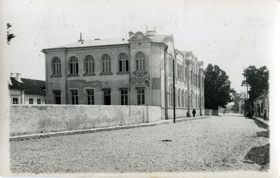 Secondary school building (Kuressaare Old Town School) , view of the city centre  duplicate photo