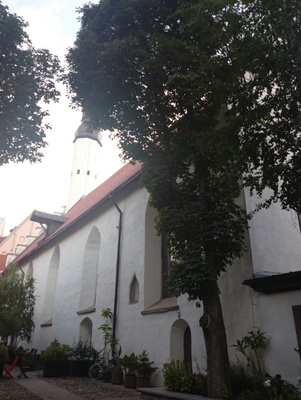 Tallinn, Pühavaimu kirik 14. sajandist. rephoto