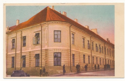 Postcard. Tartu, Gymnasium of the Girls. Located in the album Hm 7955.  duplicate photo