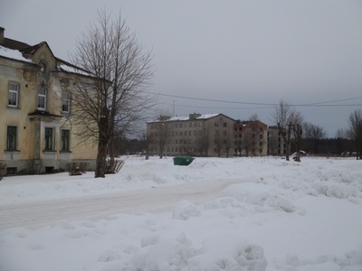 Kohtla-järve city of Sompa district Humala Street 1 cultural house around rephoto