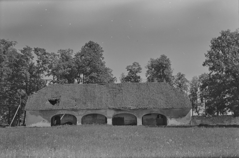 negatiiv, Seidla mõisa kõrvalhoone 1970-ndatel a.