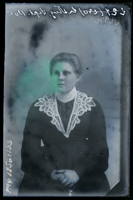 klaasnegatiiv ja foto, Lusting, naise portreefoto 1905.a.