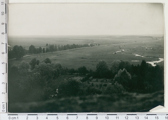 View from Paide Valli Tower to the flat landscape