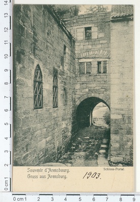 Portal of Kuressaare Castle 1903  duplicate photo