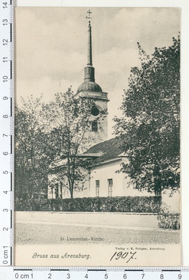 St. Laurentius Church in Kuressaare 1907  duplicate photo