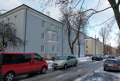 The residential house of the employees of the Ministry of Sovhooses, 24 and 26 of Tallinn, Lille Street. rephoto