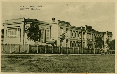 Tartu Big Clinic in Maarjamõisa, view of the building. Architect p. Nikitin  duplicate photo