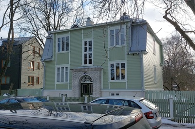 Former home of Irina Mäger in Tallinn on Härjapea Street rephoto