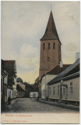 Tartu Jaani Church and Jaani Street  duplicate photo