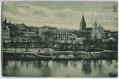 View of the city of Tartu over Emajõe  similar photo