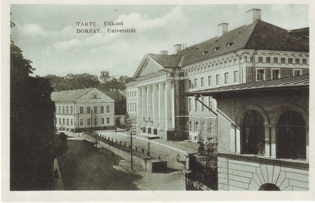 Postcard, University of Tartu
