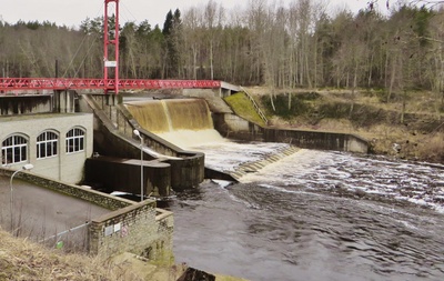 [linnamäe hydroelectric power plant on Jägala river] rephoto