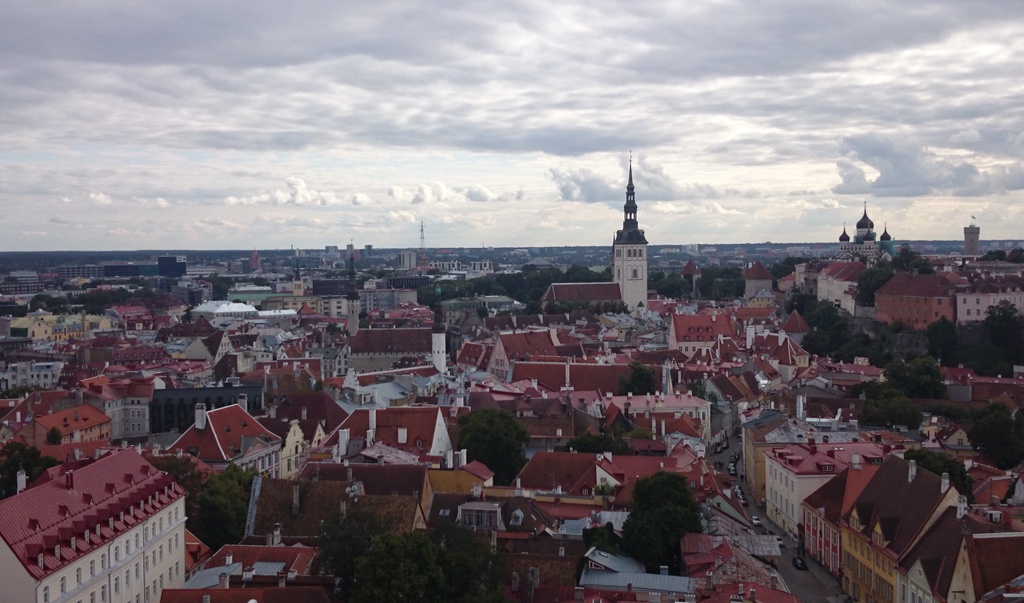 Tallinn, vaade kirde-edela suunas, paremal Toompea. rephoto