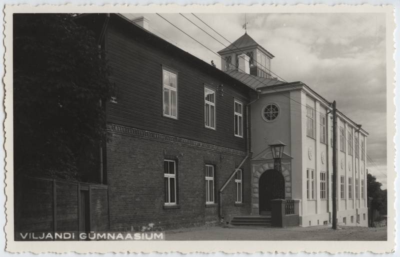 Postcard, Viljandi, VEHS house