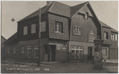 Postcard, Viljandi, Posti tn 24, photographer J.Rieti maja  duplicate photo