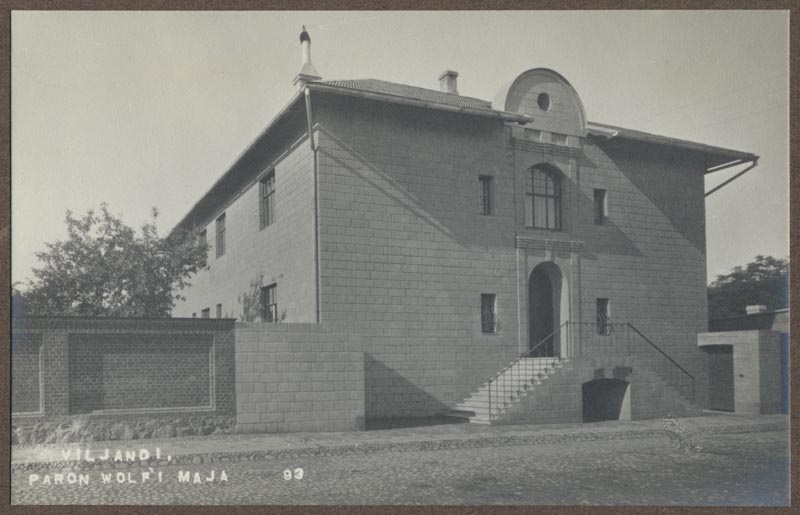 Photo, Viljandi, Baron Wolff's house, Jakobson's house, approx. 1915