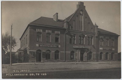 Postcard, Viljandi, Tallinna t 3, VEPS house  duplicate photo