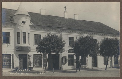 Photo, Viljandi, Tallinn tn 6, Mill house, approx. 1920  duplicate photo