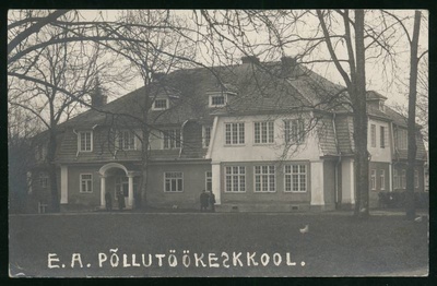 Postcard, Olustvere Aleksandri Põllutöökeskkool  duplicate photo