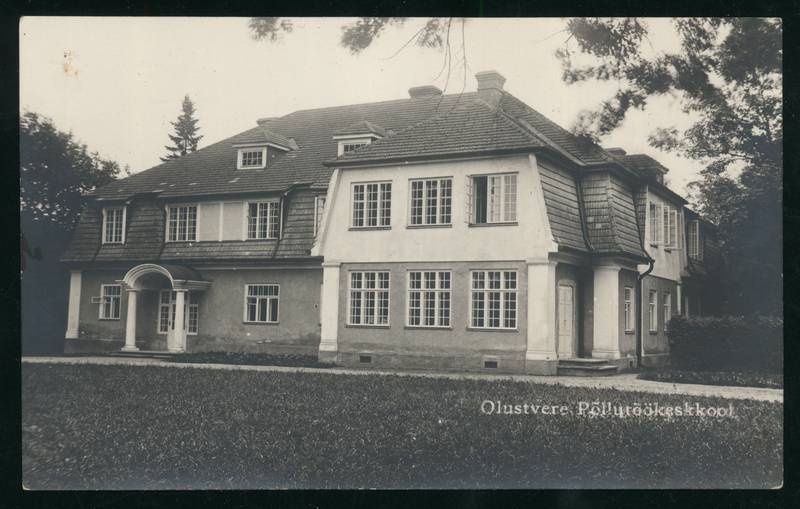 Postcard, Olustvere Aleksandri Põllutöökeskkool