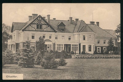 Postcard, Beautivere castle, garden side  duplicate photo