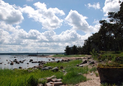 Slave port, view from the country rephoto