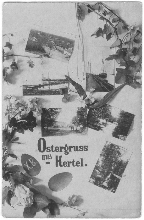 Fotopostkaart. Ostergruss aus Kertell.