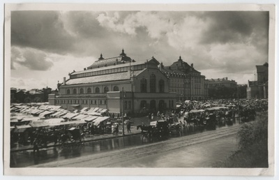 New market and market building.  duplicate photo