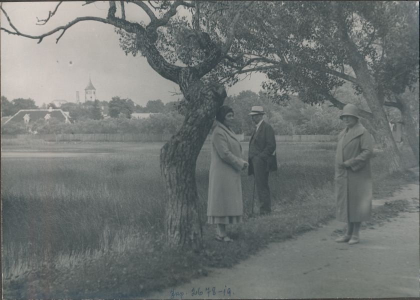 Foto. Dampfi album. Vaikne Kallas. Seisavad H. ja O. Dampf. Juuli 1931.