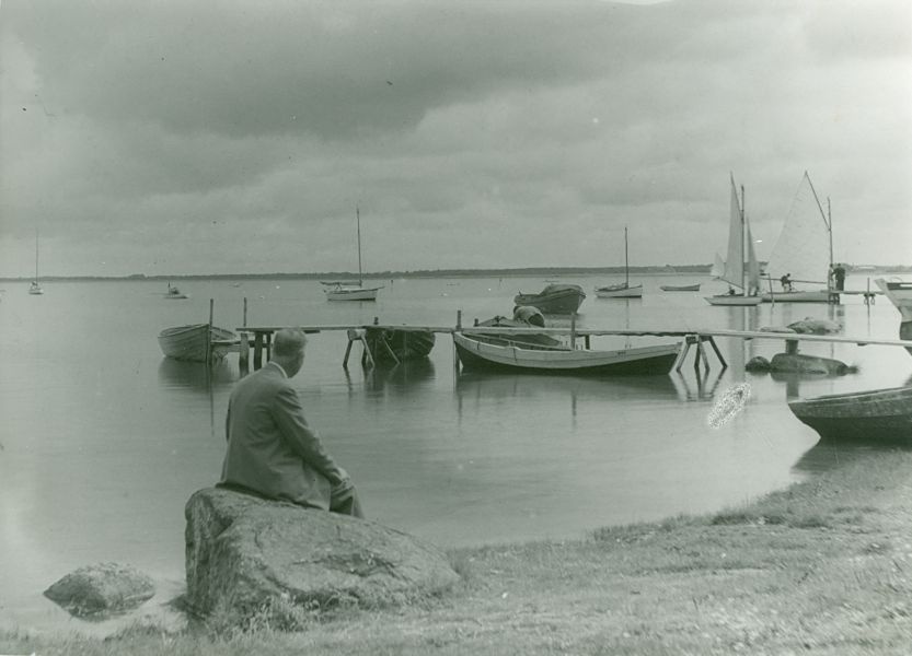 Foto. Dampfi album. Rand ja paadisild Vana-Sadama juures. Juuli 1931.