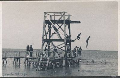 Foto. Dampfi album. Vettehüppetorn Aafrika rannas. 1932.  similar photo