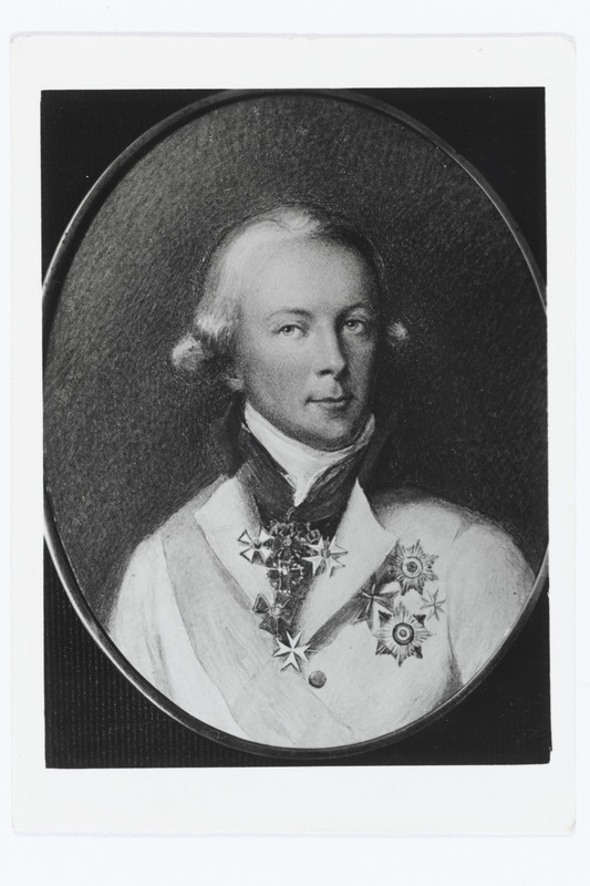 Pahlen, Peter Ludwig krahv v. d. - Leel - Eezavas ja Kauzemindes ms. (Eegavas khk) om. jm, 1745 - 1826 (miniatuur)