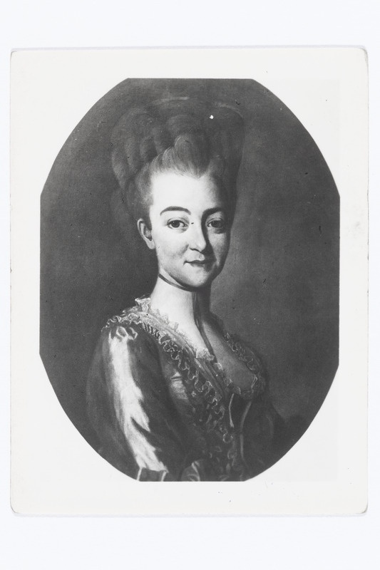 Nolcken, Johanna Marg. paruniproua, sünd. krahvinna Manteuffel J. Fr. B. N. abikaasa - 1821 (õlimaal)