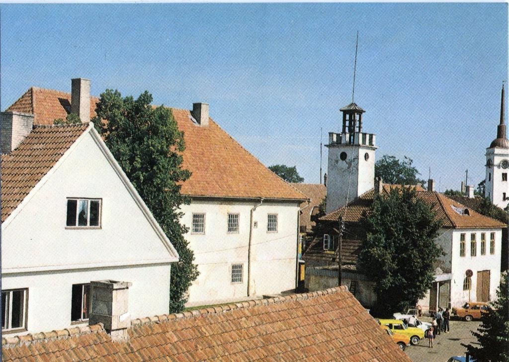 Postcard set "Saaremaa"; Kuressaare Raekoda and Fire Depore