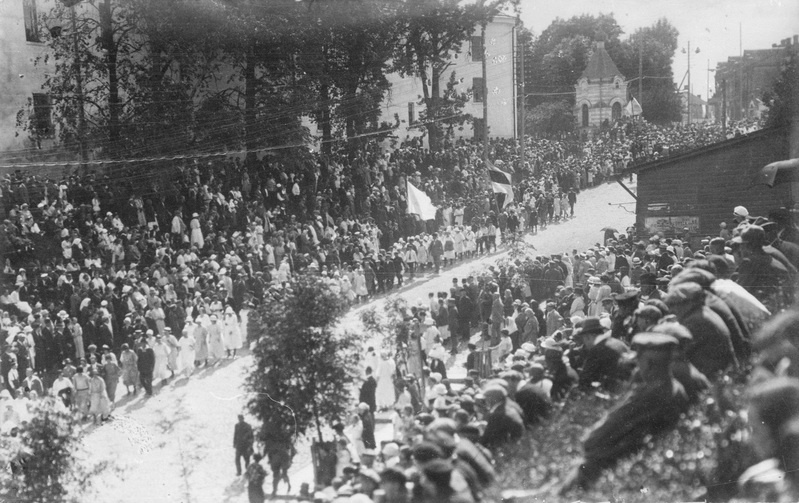 Narva laulupeo rongkäik 1937. a.