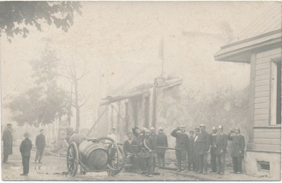 Photo. The deletion works of the Hotel Salon. 11th of August 1906.  duplicate photo