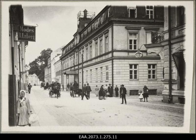 Rüütli ja Munga tänava rist Tartus, vaade postkontori hoonele  duplicate photo