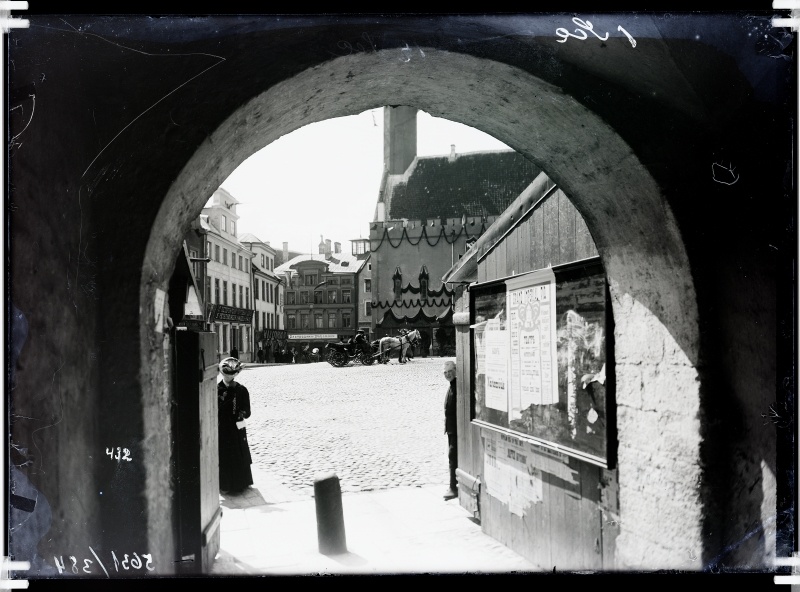 View from Gardening to the Raekoja square.
