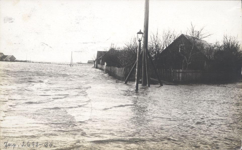 Foto. Dampfi album. Kõrgvesi Uus-Sadama ja Aleksandri tänava ristil 22. nov. 1913.