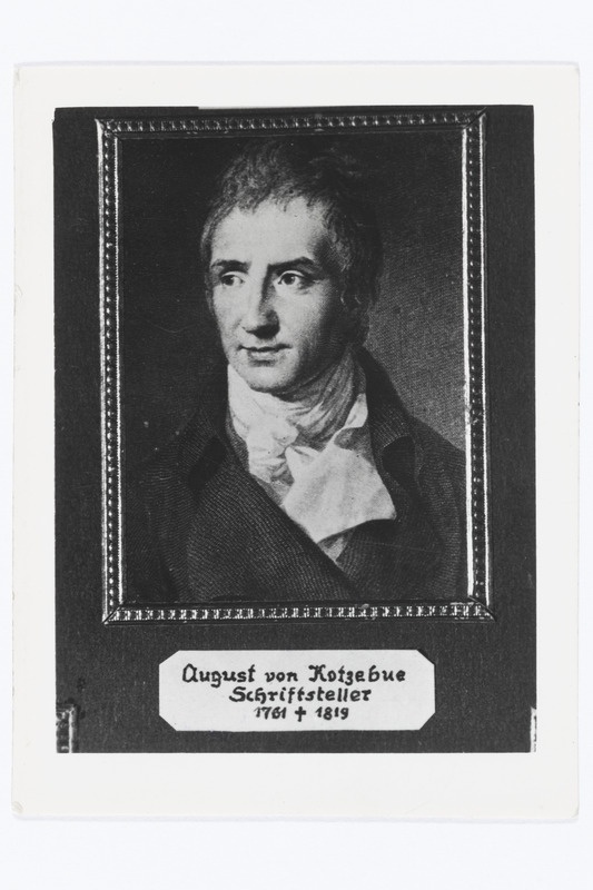 Kotzebue, August v. - kirjanik, 1761 - 1819 (vaselõige)
