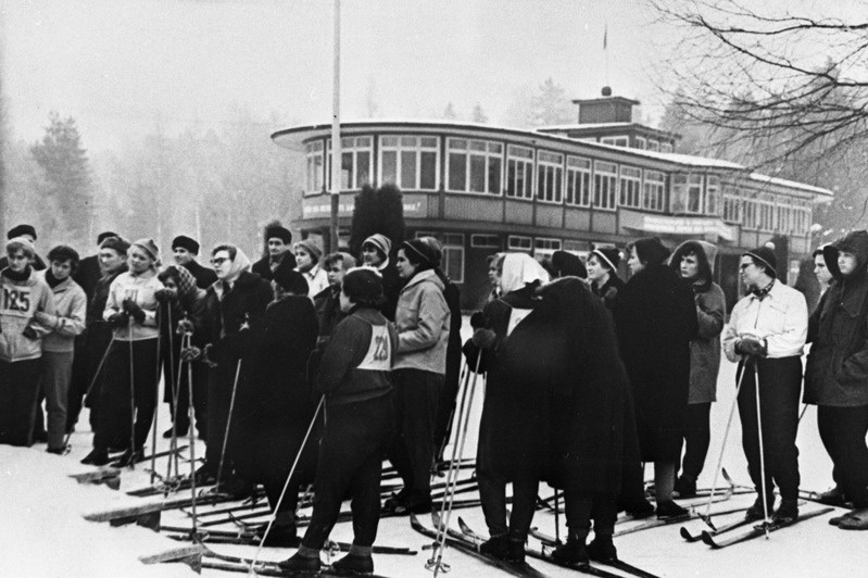 Suusavõistlused "Kalevi" spordibaasis, 1950.a.