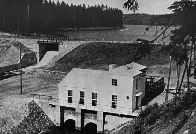 TPI üliõpilaste poolt ehitatud Saesaare hüdroelektrijaam, 1953.a.