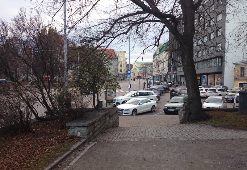 Tallinn, vaade Pärnu maanteele ja Viruvärava mäelt rephoto