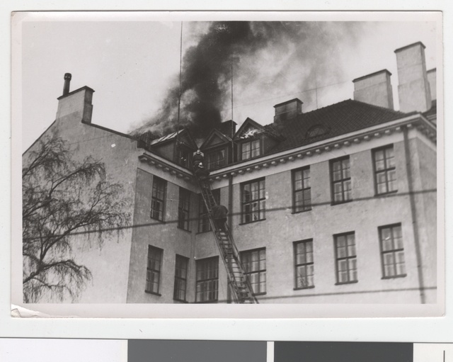 Burning of the loan bank in Tallinn