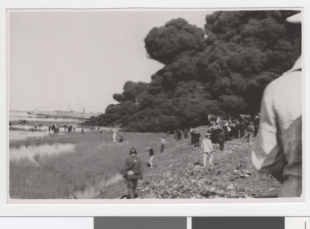 Combustion of ETK oil cistern in Tallinn in 1940.